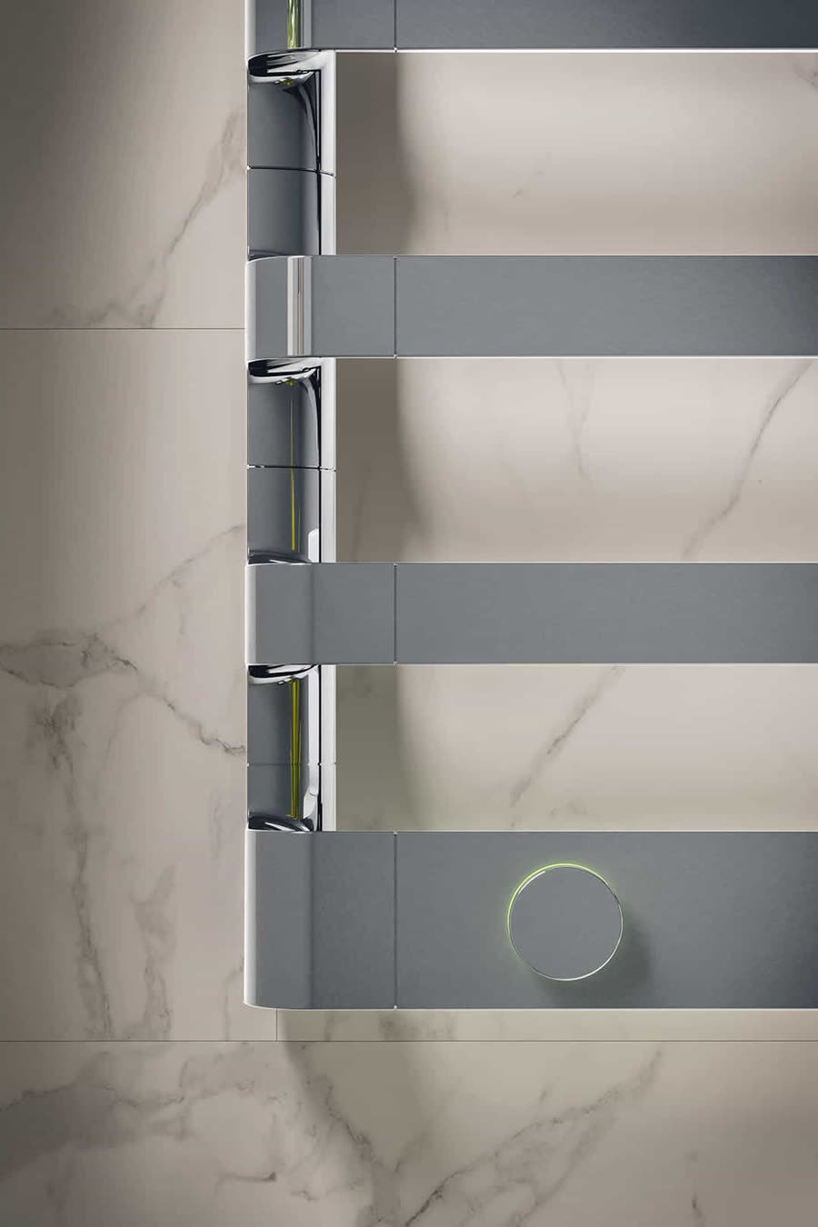 Sèche-serviettes design dans une salle de bain